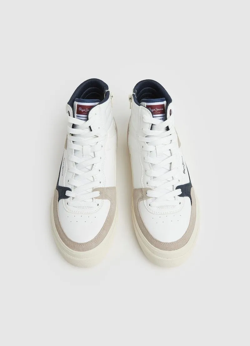 Tenis Pepe Jeans Hombre Kenton Masterboot M Color Blanco