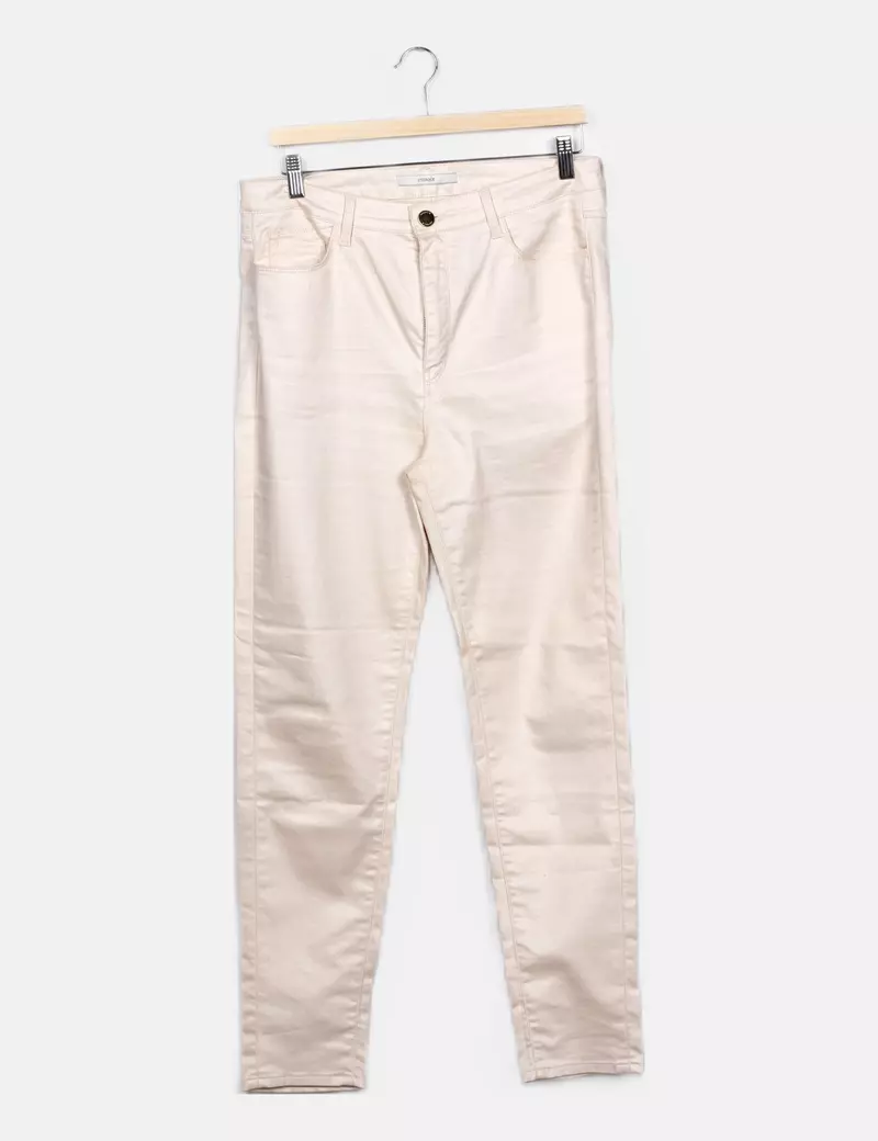 Uterqüe Jeans beige básico