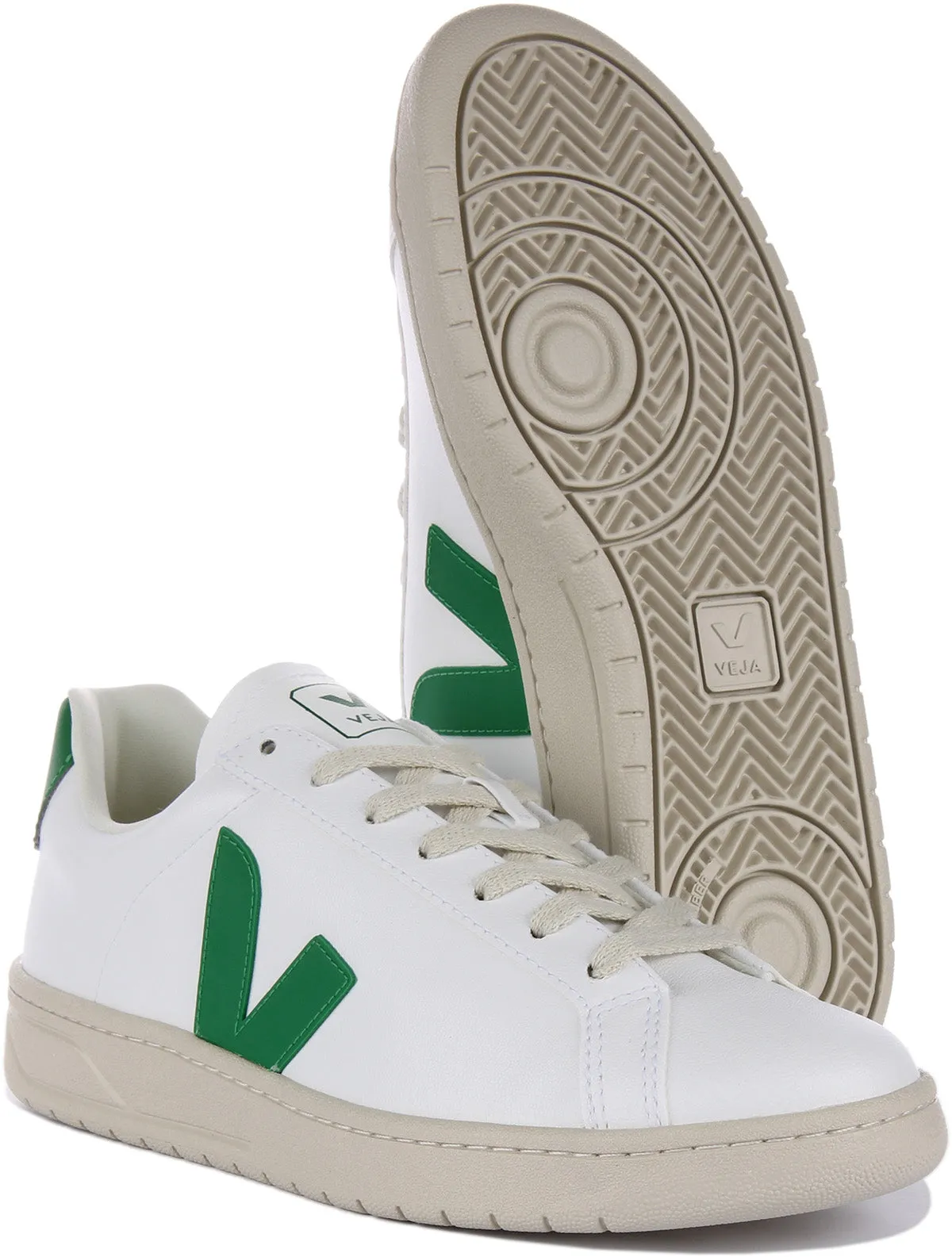 Veja Urca CWL Zapatillas sinteticas con cordones para mujer en blanco gris