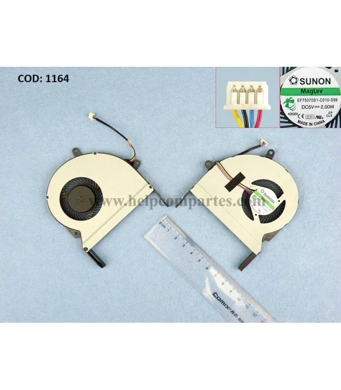 VENTI. ASUS X401 X401A X401ABC X401ABH X401AHC SERIES 3GN3O10P0501 4PIN ORIG.