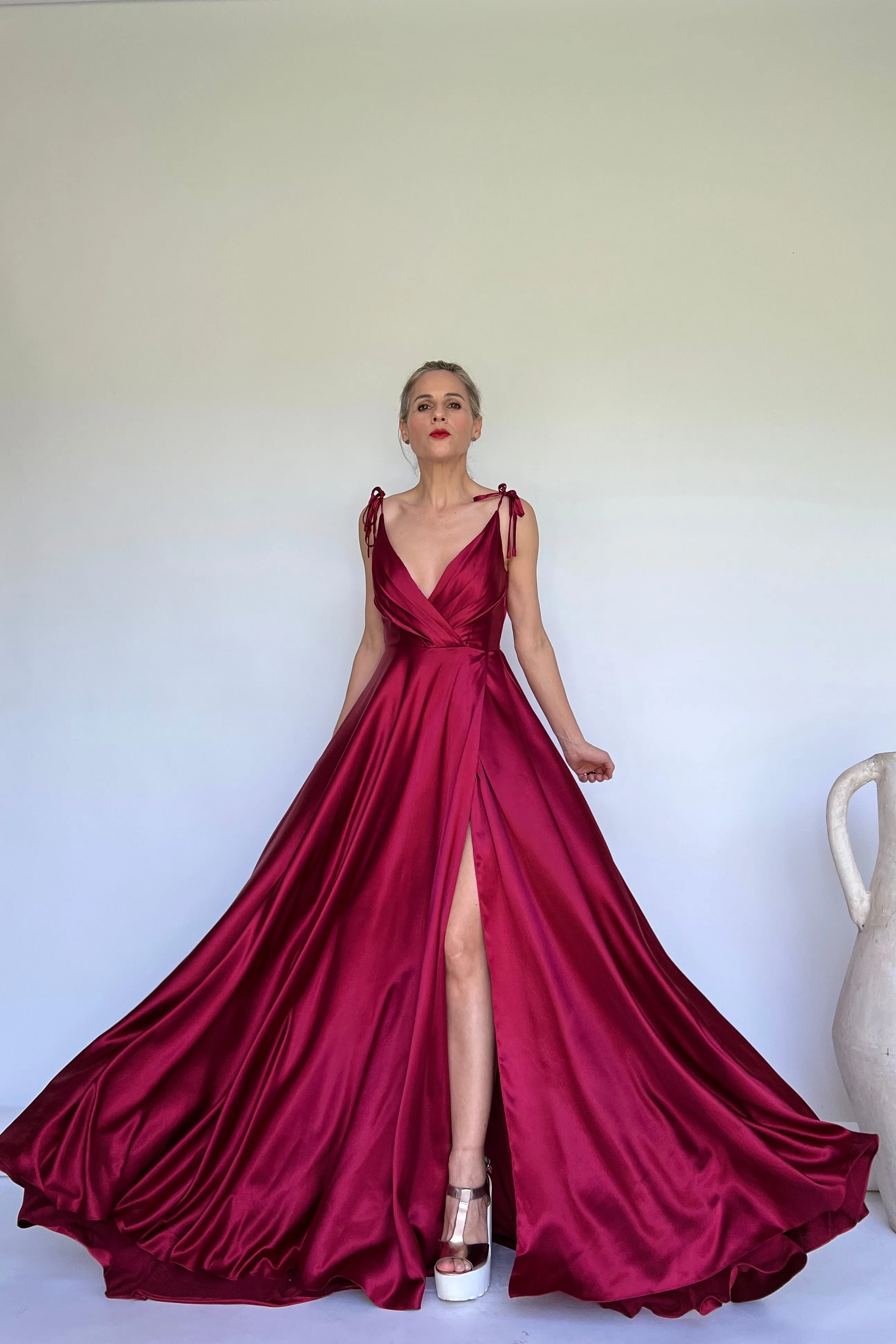 VESTIDO SATINADO