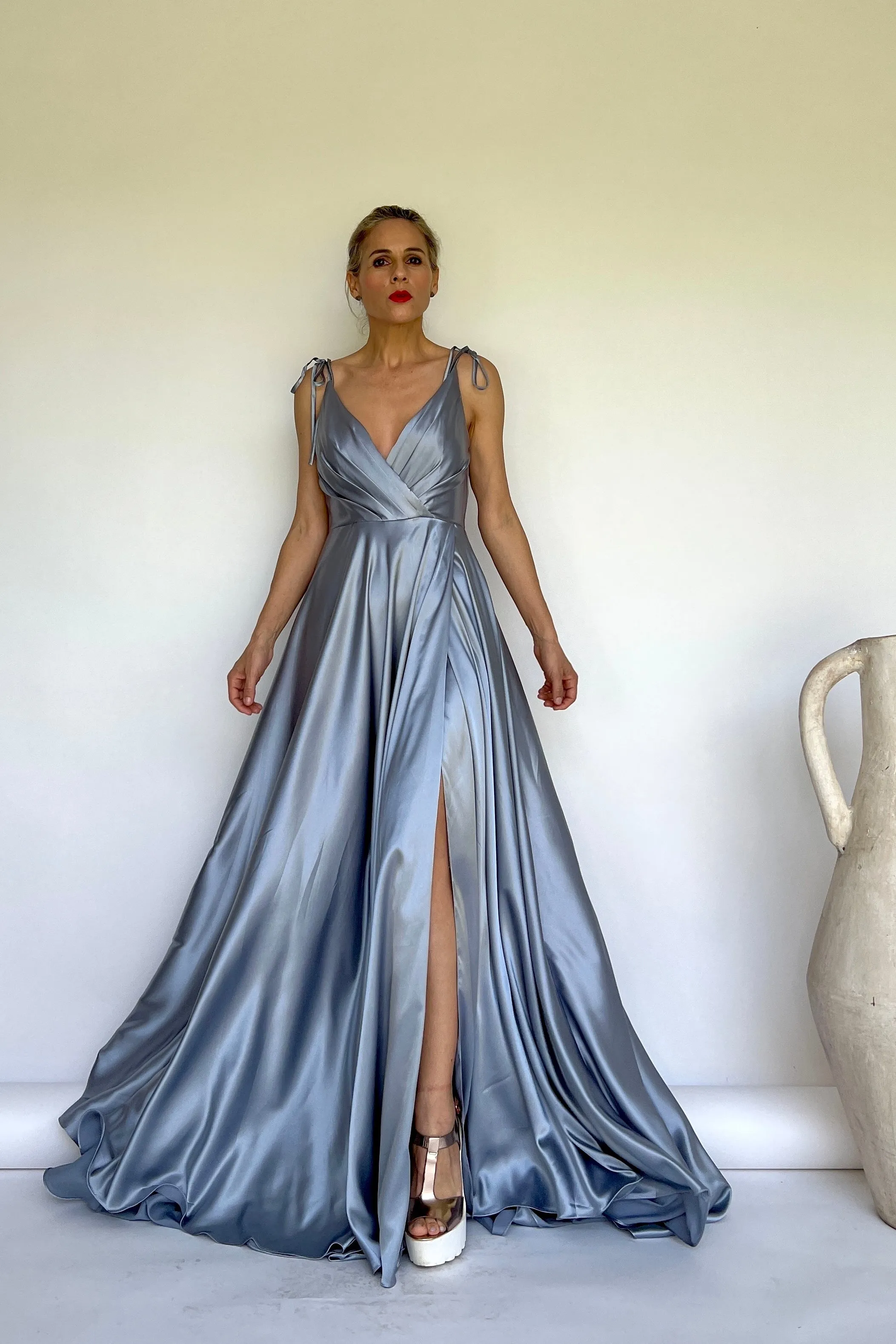 VESTIDO SATINADO