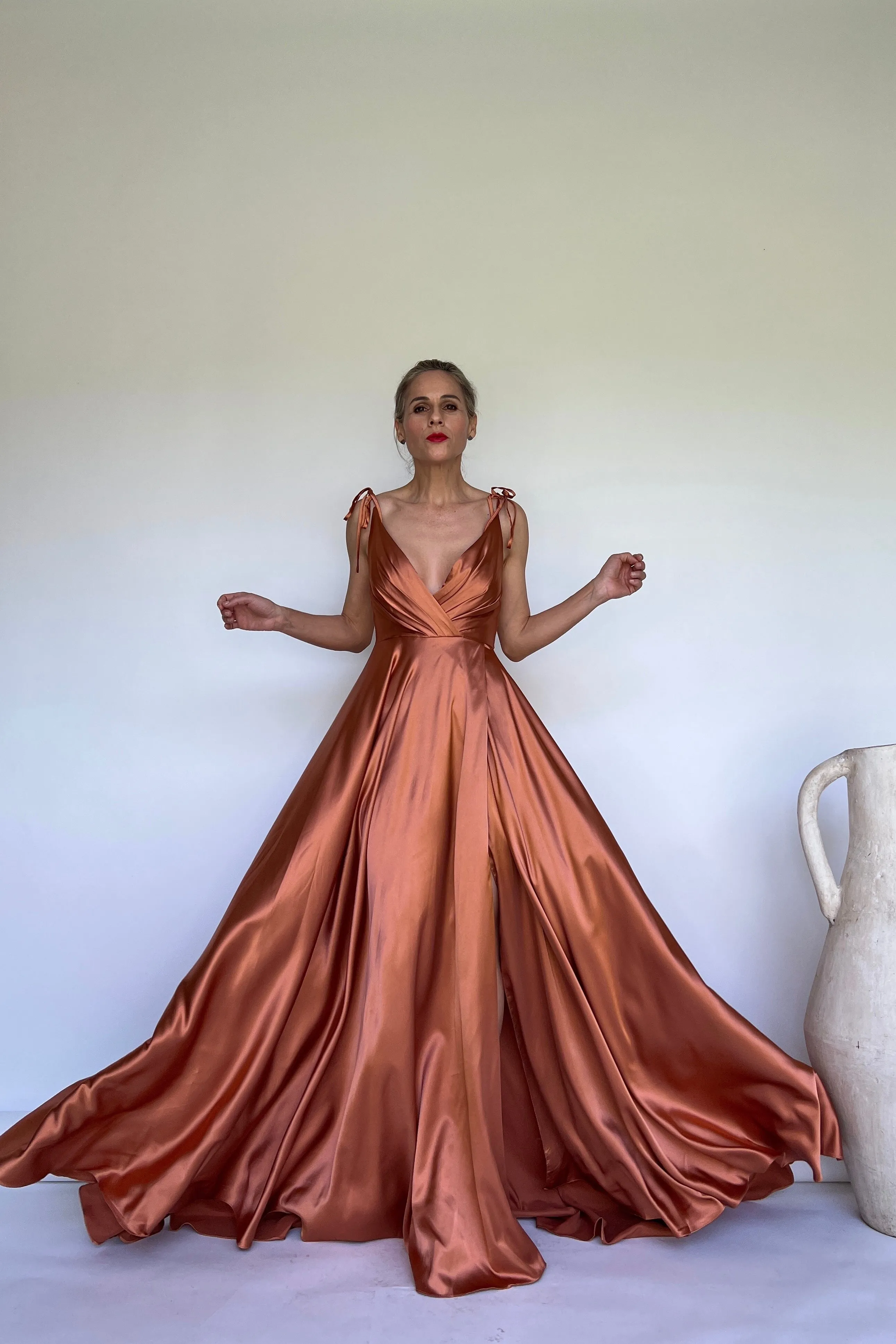 VESTIDO SATINADO