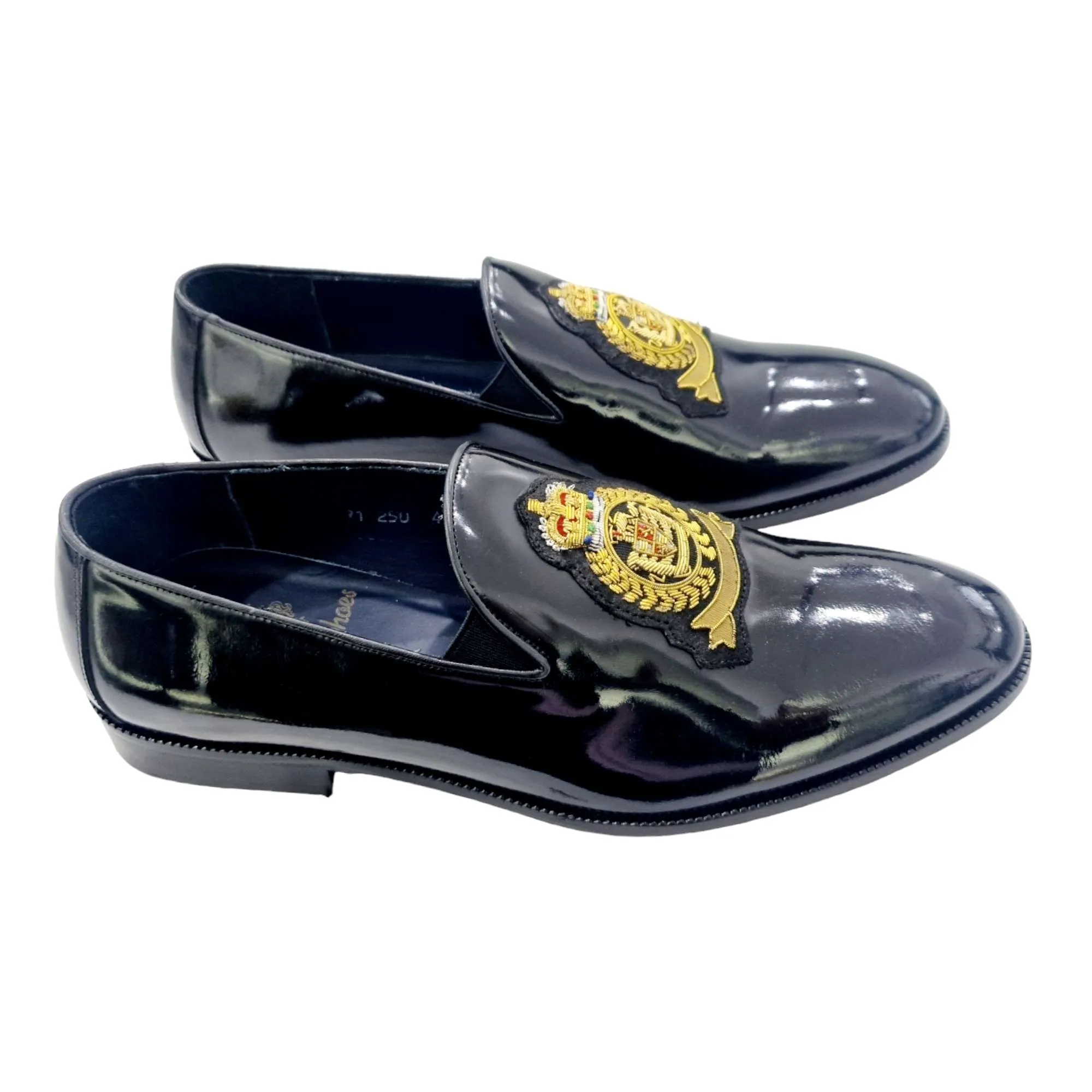 ZAPATOS VESTIR HOMBRE FLORENTIC ADORNO ESCUDO NEGRO