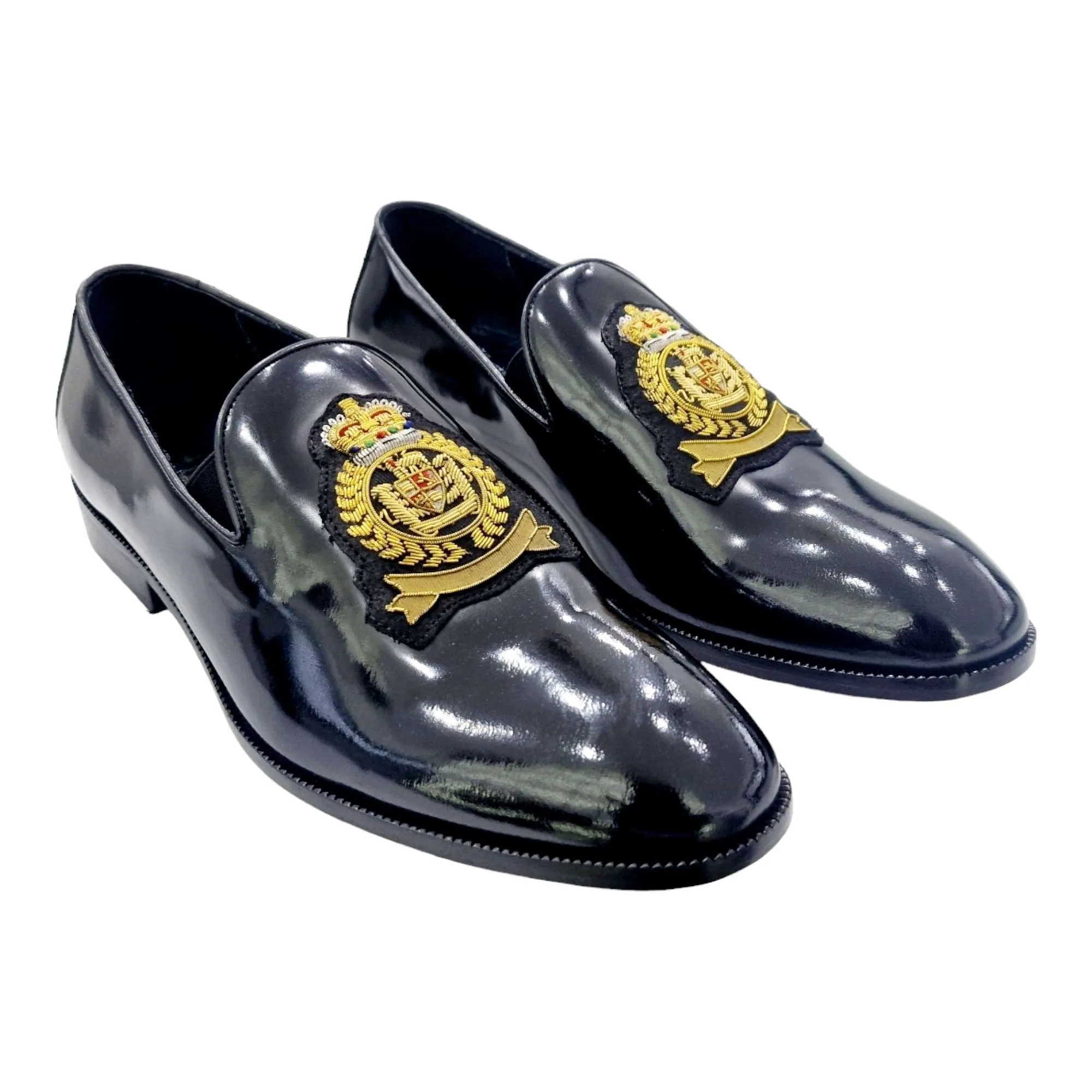 ZAPATOS VESTIR HOMBRE FLORENTIC ADORNO ESCUDO NEGRO